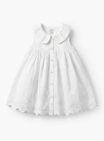 Giggles Collared Sleeveless Knee Length A-Line Dress with Embroidery-baby-girls-clothing-dressesandjumpsuits-image-2