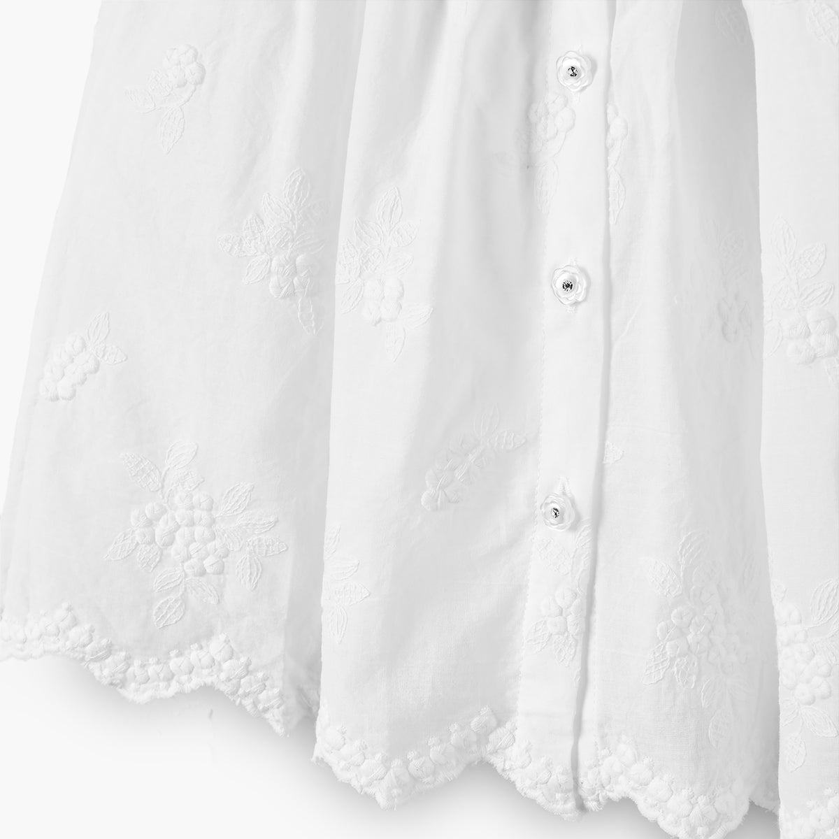 Giggles Collared Sleeveless Knee Length A-Line Dress with Embroidery