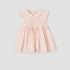 Giggles Peter Pan Collar Sleeveless Knee-Length Dress with Floral Embroidery - Pink / 12-18 mths