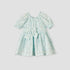 Giggles Round Neck Short Sleeve Knee-Length Dress with Floral Print