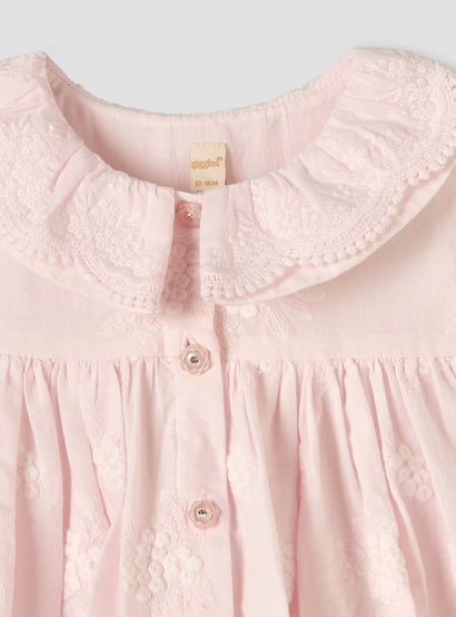 Giggles Collared Sleeveless Knee-Length A-line Dress with Embroidery-baby-girls-clothing-dressesandjumpsuits-image-4