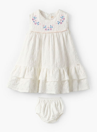 Giggles Round Neck Sleeveless Knee Length A-Line Dress with Bloomers-baby-girls-clothing-dressesandjumpsuits-image-2