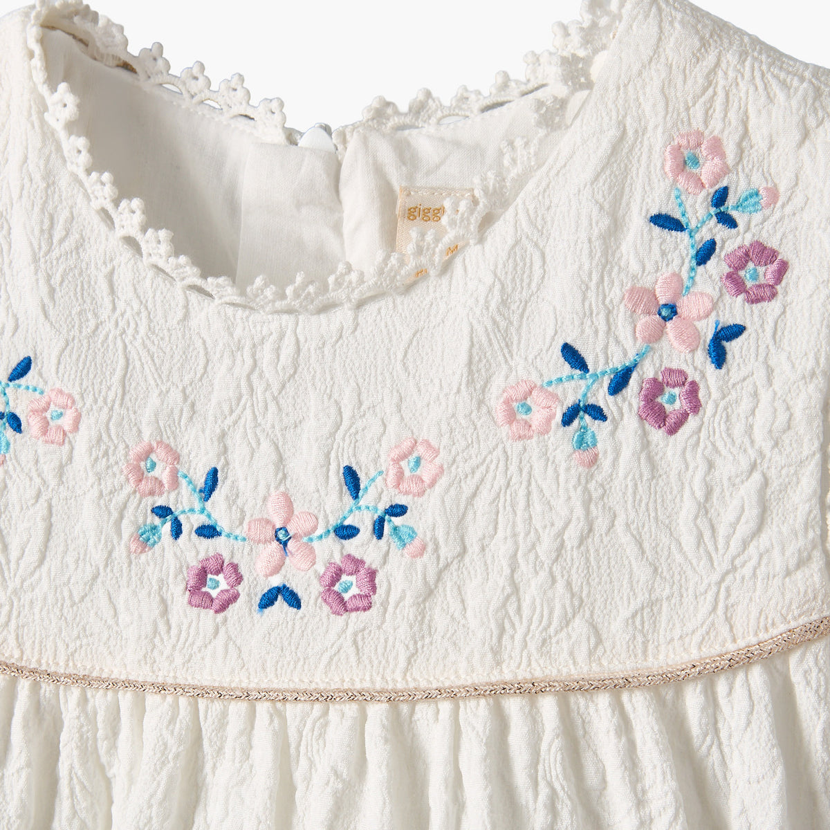 Giggles Round Neck Sleeveless Knee Length A-Line Dress with Bloomers