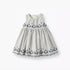 Giggles Round Neck Sleeveless Dress with Embroidery - Blue / 12-18 mths