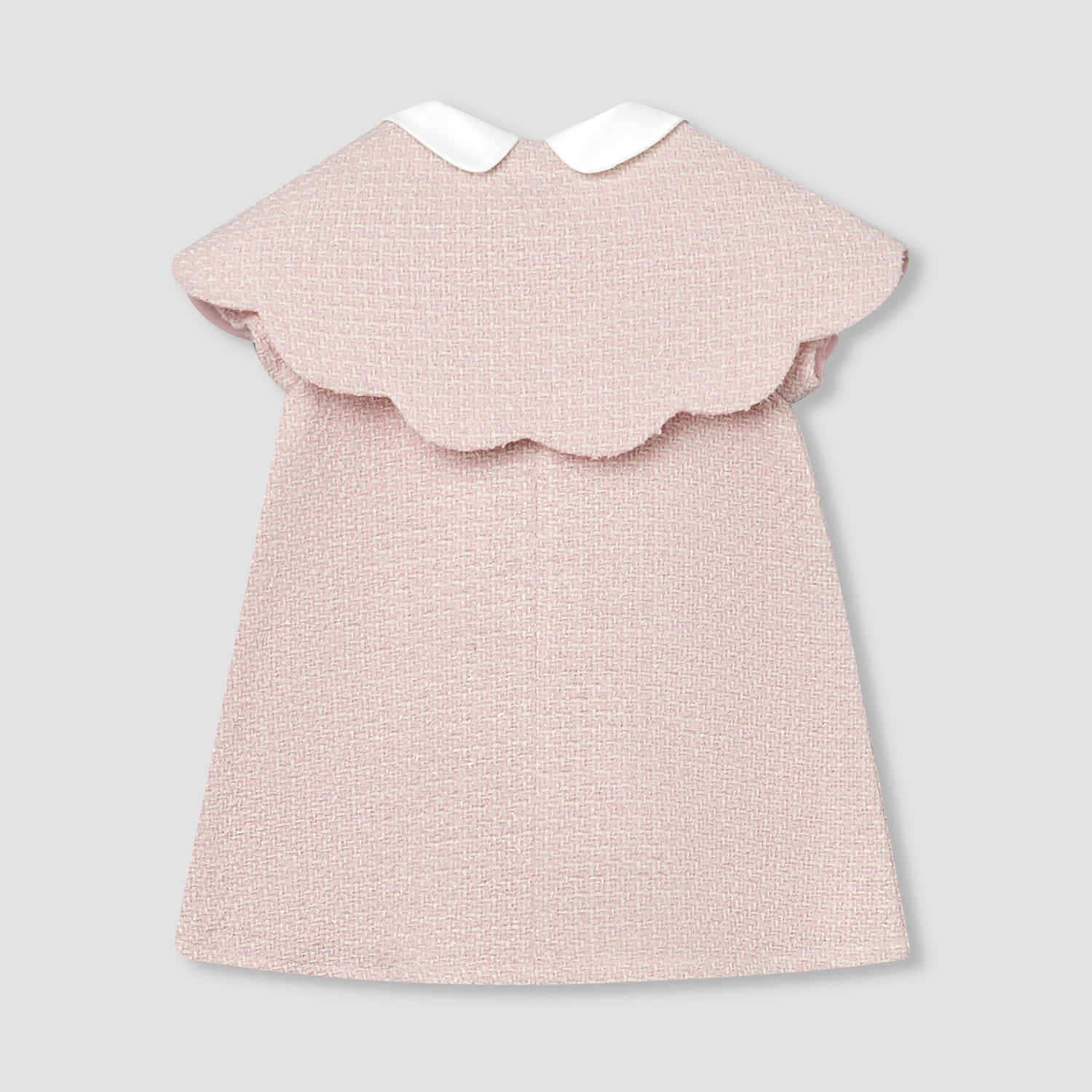 Giggles Peter Pan Collar Short Sleeves A-line Dress with Tights