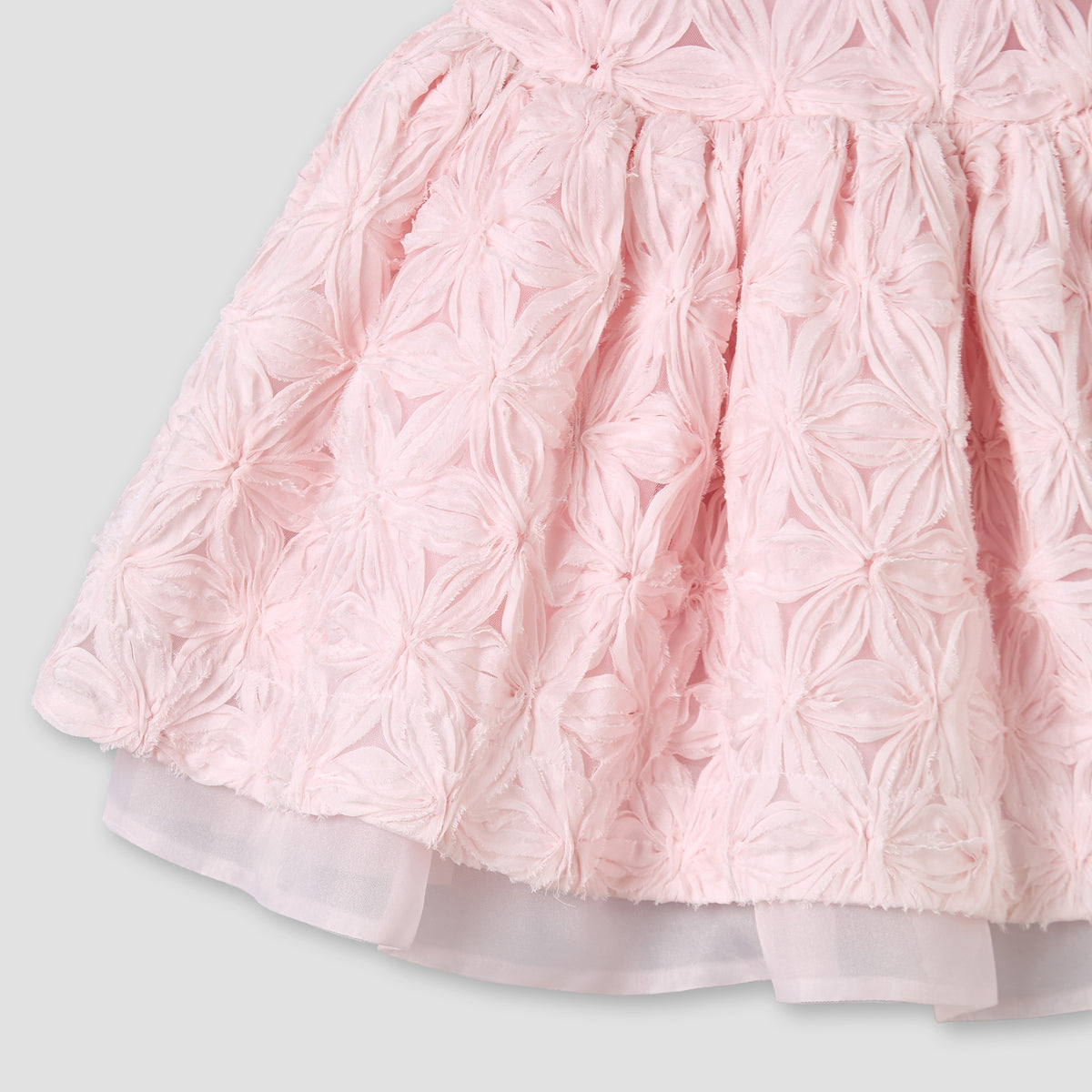 Giggles V-neck Sleeveless A-line Dress with Lace and Bow Design