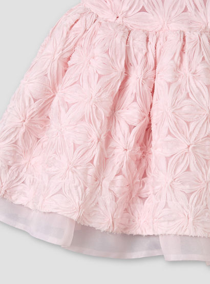 Giggles V-neck Sleeveless A-line Dress with Lace and Bow Design-baby-girls-clothing-dressesandjumpsuits-image-5