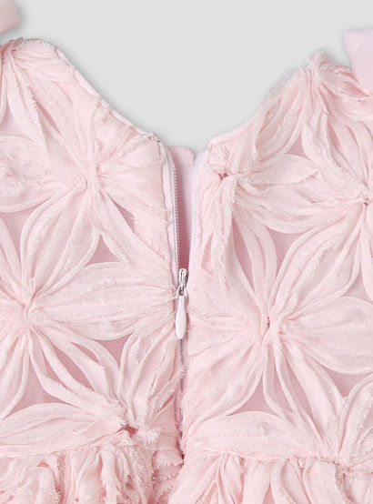 Giggles V-neck Sleeveless A-line Dress with Lace and Bow Design-baby-girls-clothing-dressesandjumpsuits-image-6