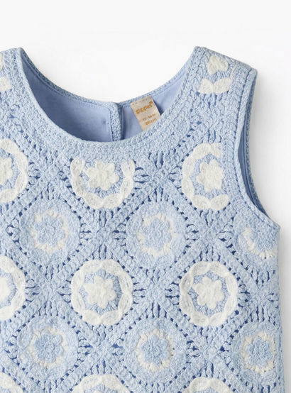 Giggles Round Neck Sleeveless Crochet Top and Shorts Set with Hairband-baby-girls-clothing-setsandcoords-image-6