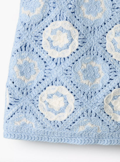 Giggles Round Neck Sleeveless Crochet Top and Shorts Set with Hairband-baby-girls-clothing-setsandcoords-image-7