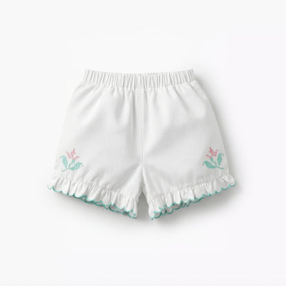Giggles Square Neck Sleeveless Top and Shorts Set with Headband