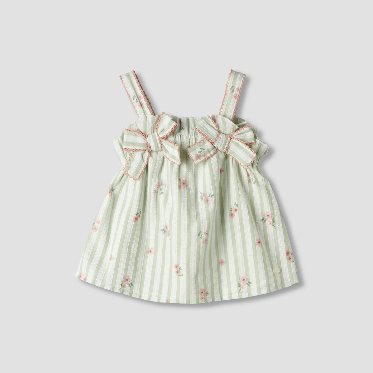 Giggles Square Neck Straps Sleeve Top and Shorts Set with Floral Print