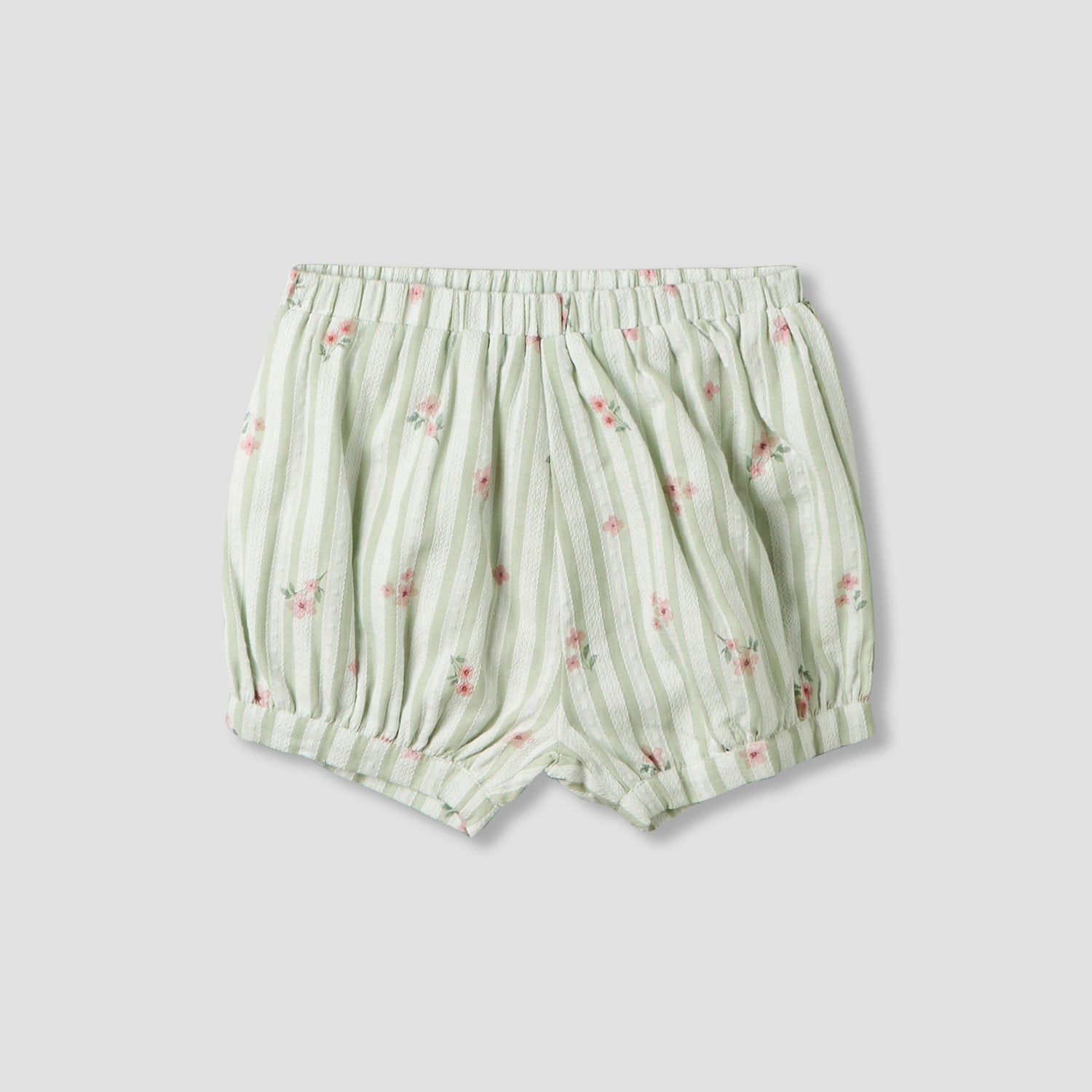 Giggles Square Neck Straps Sleeve Top and Shorts Set with Floral Print