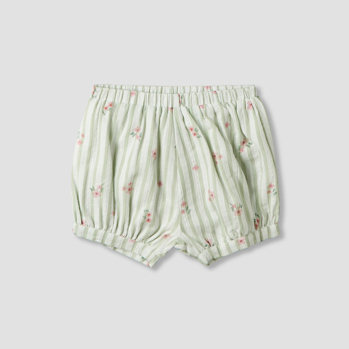 Giggles Square Neck Straps Sleeve Top and Shorts Set with Floral Print