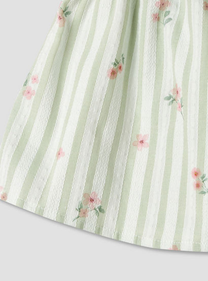 Giggles Square Neck Straps Sleeve Top and Shorts Set with Floral Print-baby-girls-clothing-setsandcoords-image-8