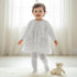 Set of 3 Giggles Clothing Gift Set with Floral Embroidery - White / 12-18 mths