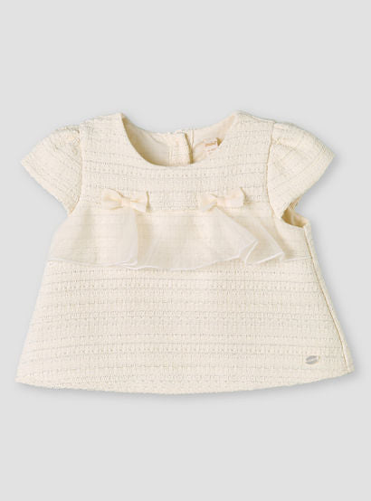 Giggles Crew Neck Short Sleeves Top and Skirt Set with Ruffle Detail-baby-girls-clothing-setsandcoords-image-3