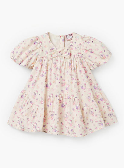Sanrio Round Neck Short Sleeve Dress with Bloomers-baby-girls-clothing-dressesandjumpsuits-image-3