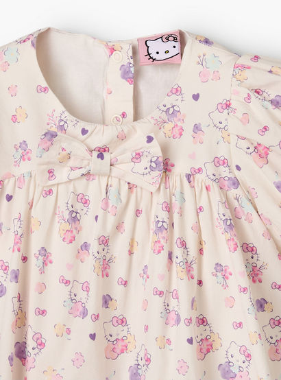 Sanrio Round Neck Short Sleeve Dress with Bloomers-baby-girls-clothing-dressesandjumpsuits-image-5