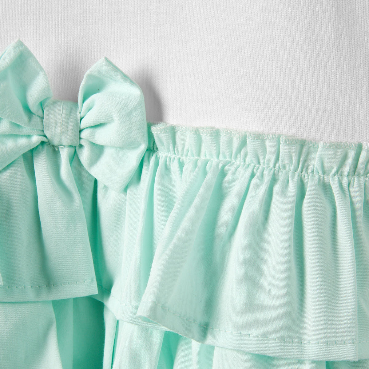Sanrio Round Neck Short Sleeves Knee Length Tiered Dress with Hello Kitty Print