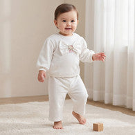 Sanrio Round Neck Long Sleeves Top and Pants Set with Hello Kitty Accent-undefined-image-1