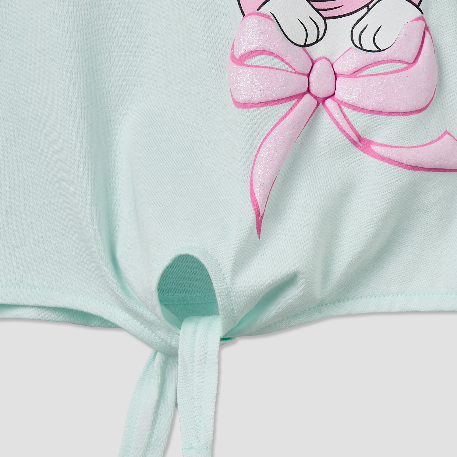 Pack of 2 Disney Round Neck Short Sleeves T-shirt with Marie Print
