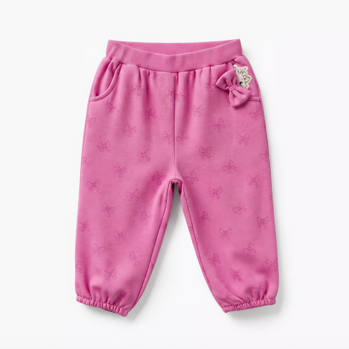 Disney Round Neck Long Sleeve Sweatshirt and Joggers Set with Marie Print