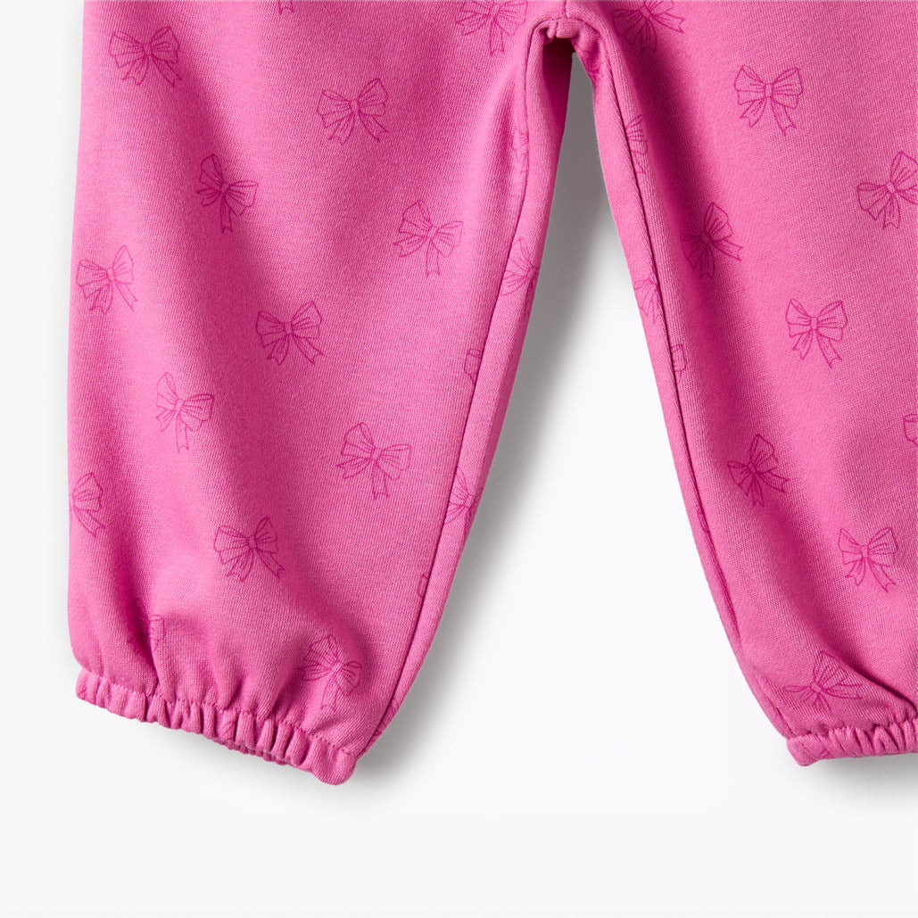 Disney Round Neck Long Sleeve Sweatshirt and Joggers Set with Marie Print