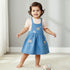 Disney Crew Neck Short Sleeves Top and Denim Pinafore Set with Marie Embroidery - Multicolour / 12-18 mths