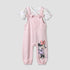 Disney Round Neck Short Sleeves T-shirt and Dungaree Set with Minnie Mouse Print