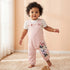Disney Round Neck Short Sleeves T-shirt and Dungaree Set with Minnie Mouse Print - Pink / 12-18 mths