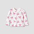 Juniors Collared Long Sleeves Polo T-shirt with Print - White / 1-2 yrs