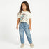 Juniors Round Neck Short Sleeves T-shirt with Unicorn Sequin Detail - White / 1-2 yrs