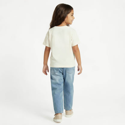 Juniors Round Neck Short Sleeves T-shirt with Unicorn Sequin Detail