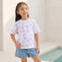 Juniors Crew Neck Short Sleeves T-shirt with Print - White / 1-2 yrs