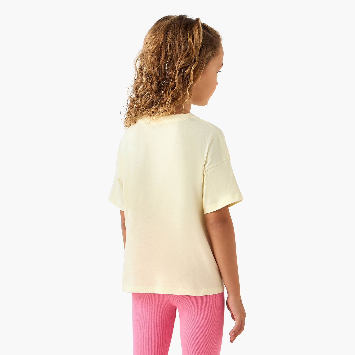 Juniors Crew Neck Short Sleeves T-shirt with Bow Print