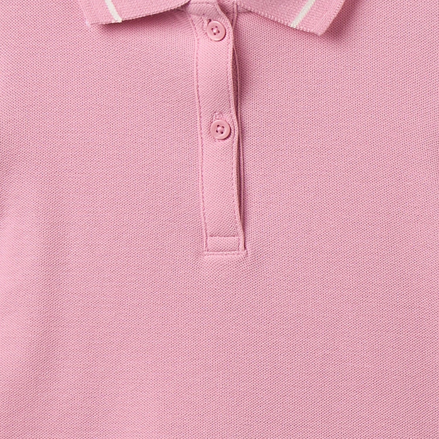 Juniors Collared Short Sleeves Polo T-shirt with Solid Design