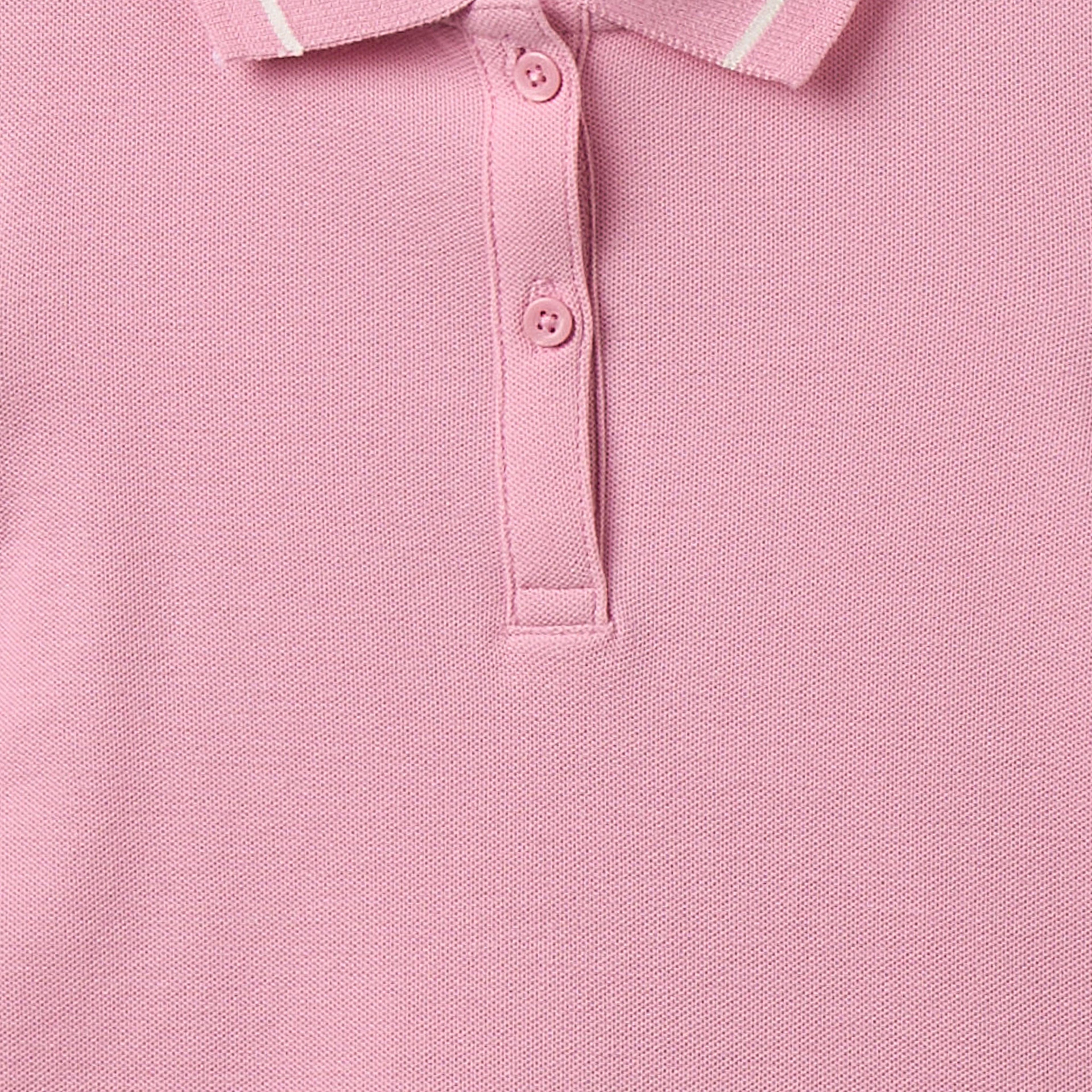 Juniors Collared Short Sleeves Polo T-shirt with Solid Design
