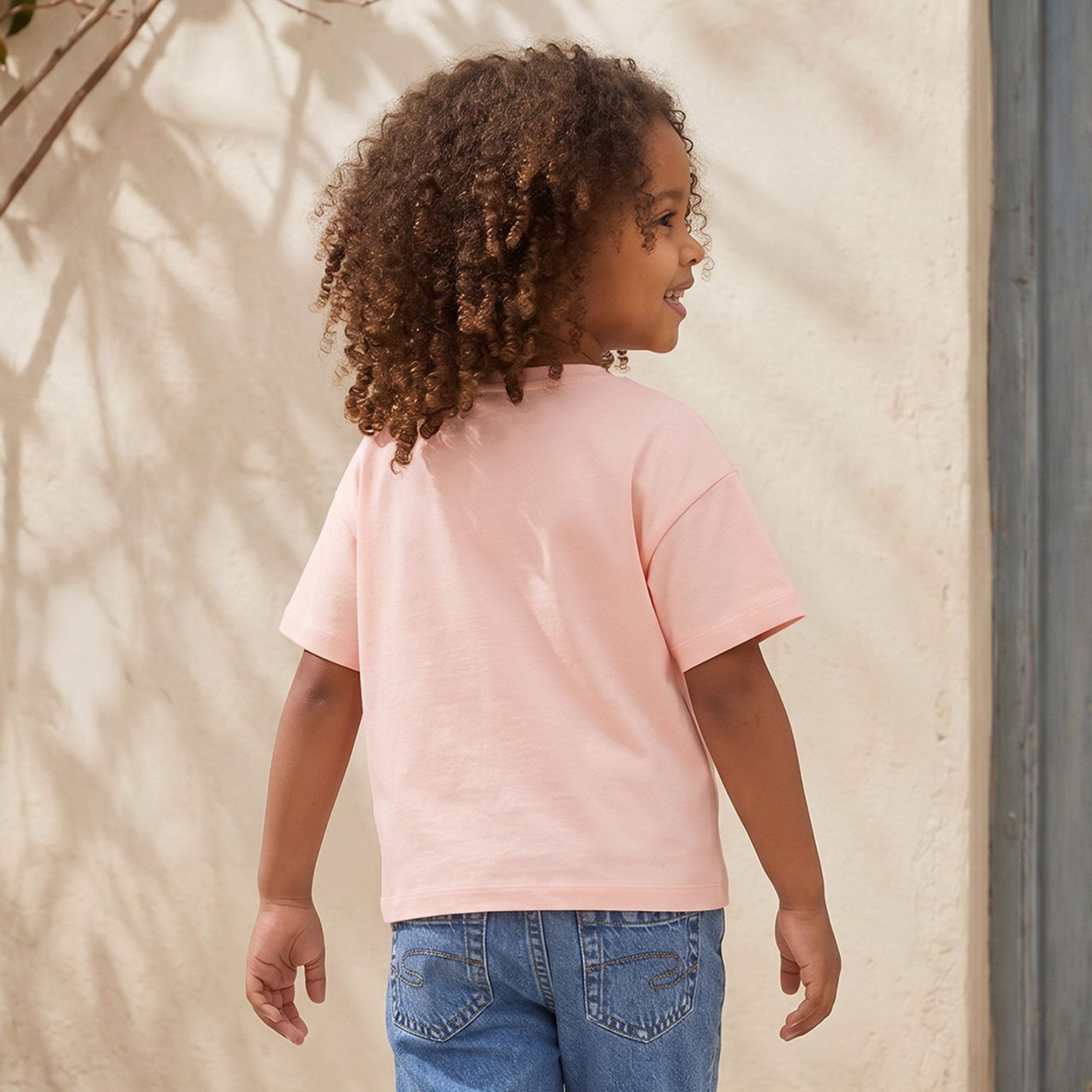 Juniors Crew Neck Short Sleeves T-shirt with Floral Print