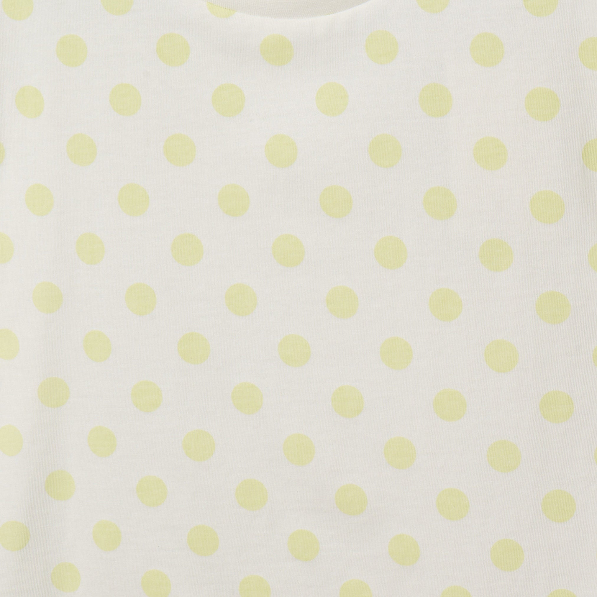 Juniors Round Neck Short Sleeves T-shirt with Polka Dot Print