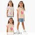 Pack of 2 Juniors Round Neck Short Sleeves T-shirt with Heart Print - Multicolour / 1-2 yrs