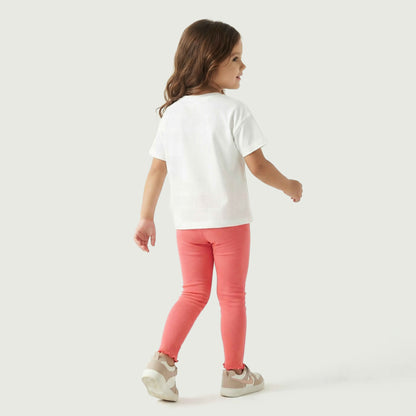 Juniors Crew Neck Short Sleeves T-shirt with Graphic Print
