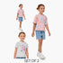 Pack of 2 Juniors Crew Neck Short Sleeve T-shirt with Cat Print - Multicolour / 1-2 yrs
