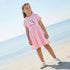 Juniors Round Neck Short Sleeves Knee Length A-line Dress with Unicorn Print - Pink / 1-2 yrs
