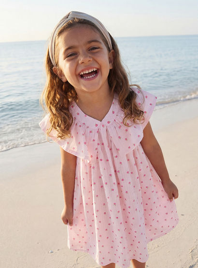 Juniors V-neck Sleeveless Knee-Length Dress with Fruit Print-girls-clothing-dressesandjumpsuits-image-1