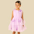 Juniors Round Neck Sleeveless Dress with Butterfly Applique - Purple / 1-2 yrs