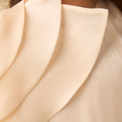Juniors Round Neck Sleeveless Dress with Cape