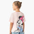 Disney Crew Neck Short Sleeves T-shirt with Minnie Mouse Print - Pink / 1-2 yrs