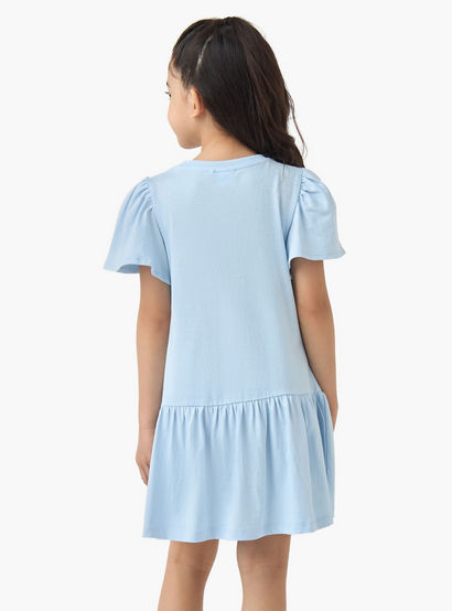 Disney Round Neck Short Sleeves A-line Dress with Minnie and Daisy Print-girls-clothing-dressesandjumpsuits-image-3