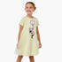 Disney Round Neck Short Sleeve A-line Dress with Minnie Mouse Print - Green / 2-3 yrs